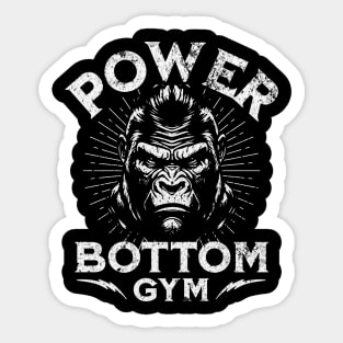 Power Bottom Gym Wear Sticker